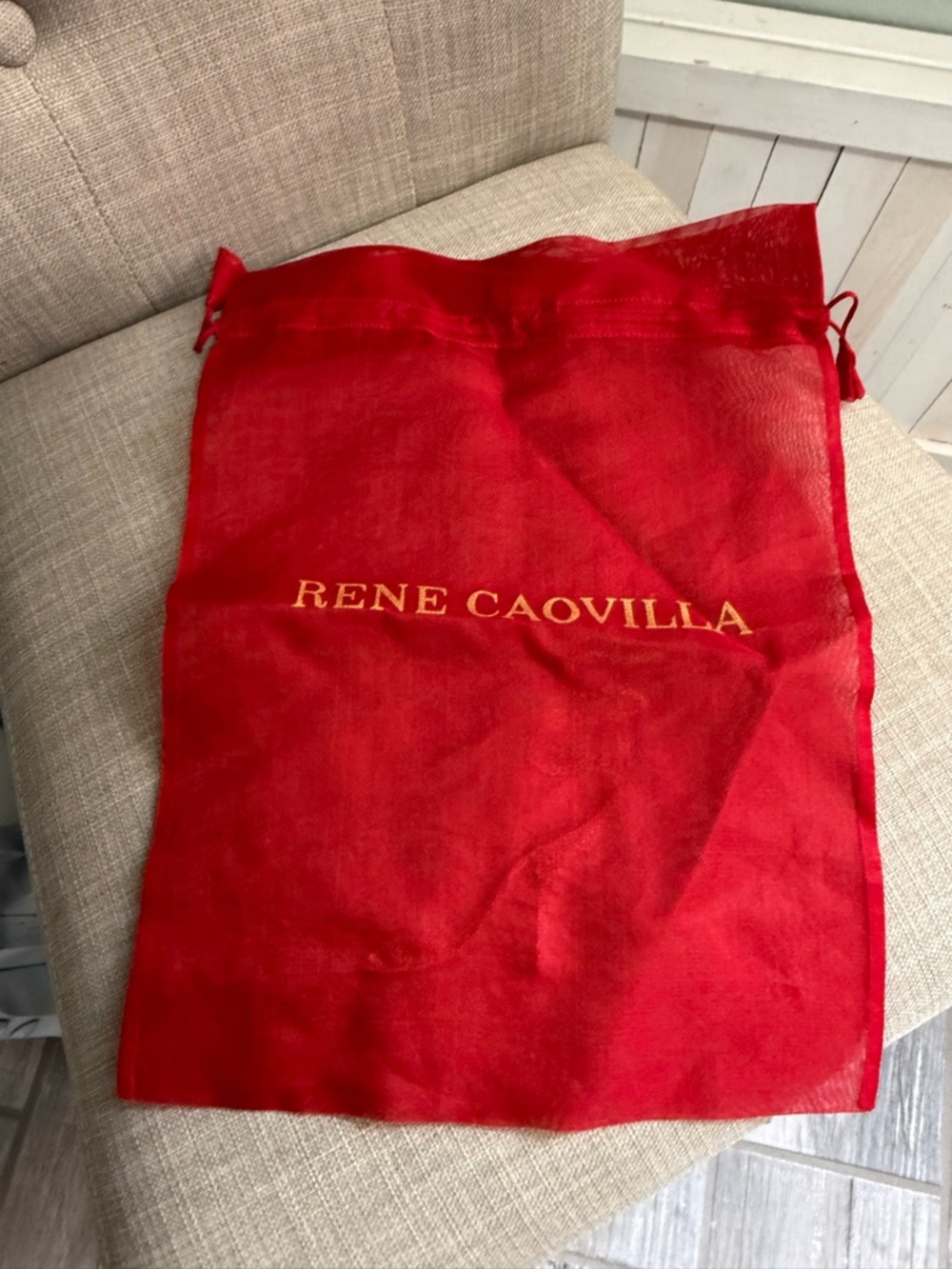 Rene Caovilla Red dust bag